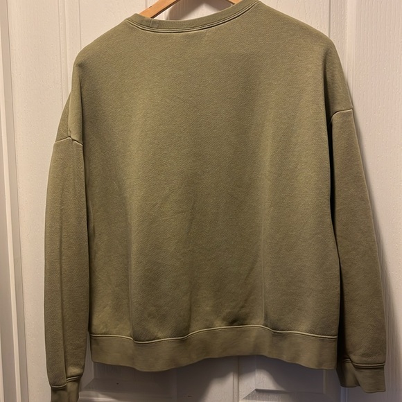 Army green nike sweatshirt w/ Zipper detail M - Picture 7 of 12